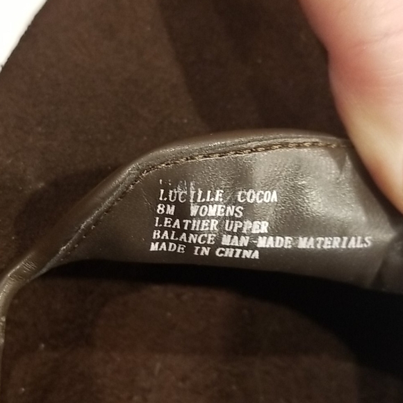 Women's Bass cocoa suede flats - Lucille - Picture 6 of 6